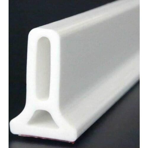 Shower Barrier Bathroom And Kitchen Water Stopper Collapsible Threshold Water Dam Shower Barrier and Retention System Bathroom