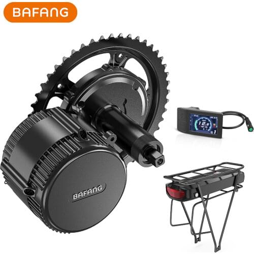 BBS02B Bafang Motor Kit Ebike Battery 48V 750W BBS02 Bafang Mid Drive Electric Motor Kit with 48V15Ah Li-ion Ebike Battery