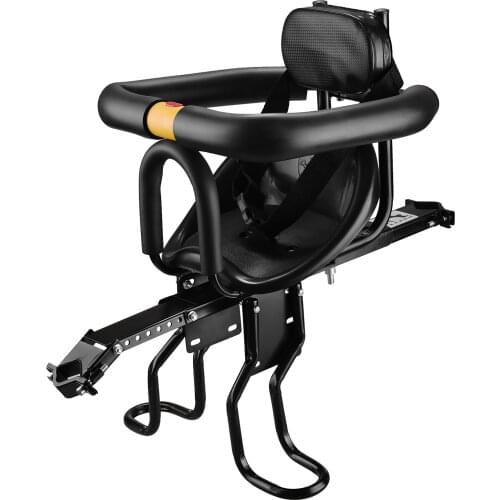 Safety Child Bicycle Seat Bike Front Baby Seat Carrier Kids Saddle with Foot Pedals Support MTB Road Bike Back Rest Pew