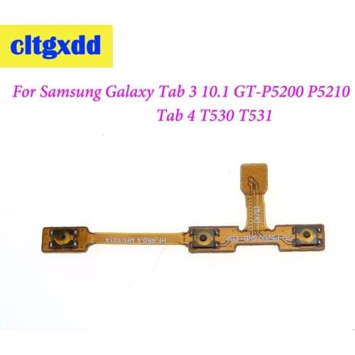 Cltgxdd 1pc Power on/off & Volume Buttons Key Flex Cable For Samsung Galaxy Tab 3 10.1 GT-P5200 P5210 P5220 Tab 4 T530 T531