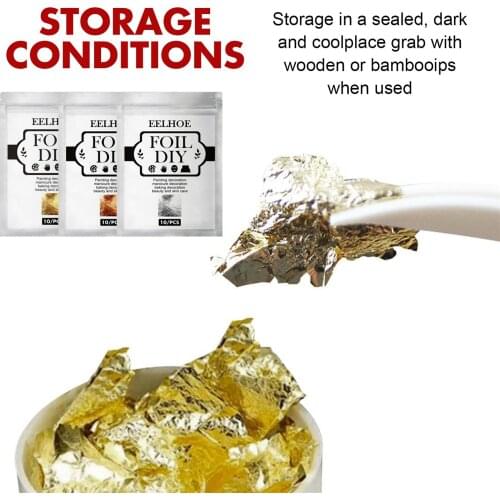 Gold Foil Flakes For Resin Jewelry Making Candle Decoration Resin Crafts Nail Art Foil Fragments Imitation Gold Flakes Craft