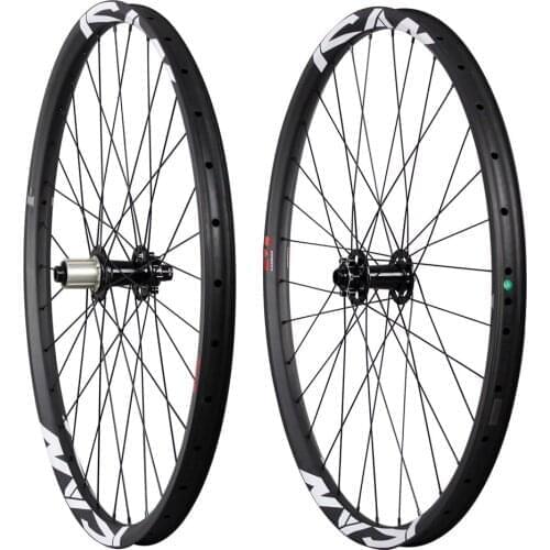 ICANBikes hookless carbon AM27.5er wheelset width 35/40mm all mountain 32holes rear and front UD matte finish tubeless type