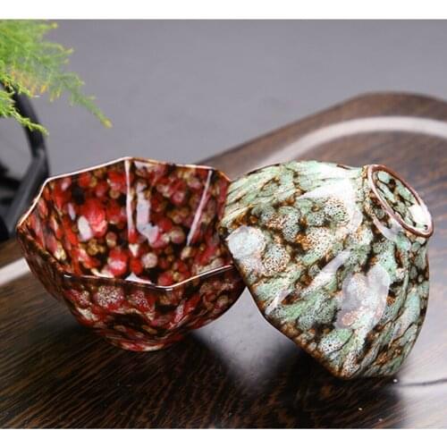 Kiln Change Ceramic Tea Cup Porcelain 120ML China Home Teacup Creative ceramic tea bowl