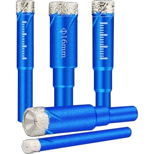 Ceramics Marble granite glass hole drill bits No need to add water 6MM 8MM 10MM 12MM 16MM Brazed emery material Easy to use