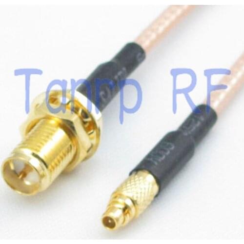 50CM Pigtail coaxial jumper cable RG316 extension cord 20in MMCX male plug to RP SMA female RF adapter connector