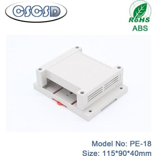 1lot (5pcs) 115*90*40mm CSCSD enclosure power supply plastic enclosure din rail plastic enclosure din rail enclosure