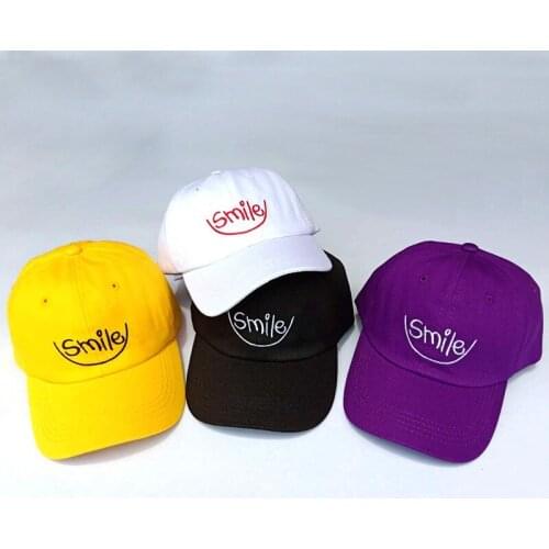 LINJW Spring Smiley Embroidery Men Baseball Cap Women Hip Hop Snapback Caps Street Style Summer Baseball Hat Outdoor Dad Hats