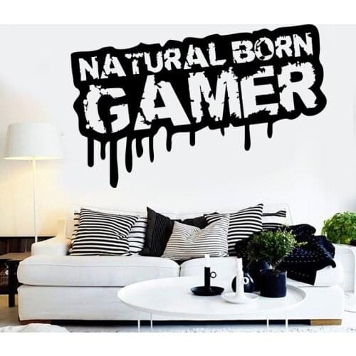 Gamer wall decal Eat Sleep Game Controller video game wall decals Customized For Kids Bedroom Vinyl Wall Art Decals A1-026