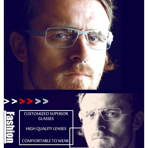 Berlin Brand High Quality Screwless Glasses Frame Hand-made Men Women Stainless Steel Prescription Reading Computer Eyeglasses