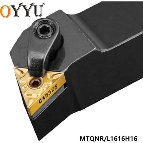 OYYU MTQNR1616 MTQNR Turning Tool Holder MTQNR1616H16 MTQNL1616H16 Boring Bar Carbide Inserts CNC Lathe Tool Holder Lathe Cutter