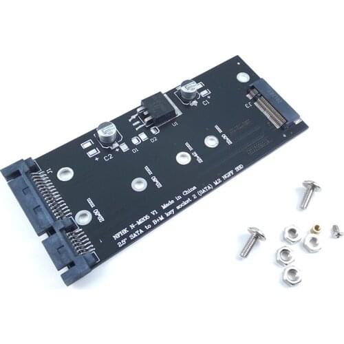 New B Key Ngff M2 ssd to 2.5 inch sata adapter m.2 NGFF ssd to SATA3 converter card for SSD type 2280