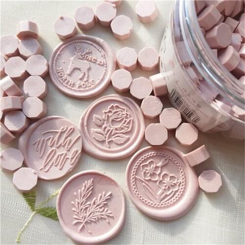 Multicolor Vintage Gold Wax Seal for Sealing Beads for Envelope Wedding Jar Packaging Gifts Business Octagon Stamping 150PCs/Can