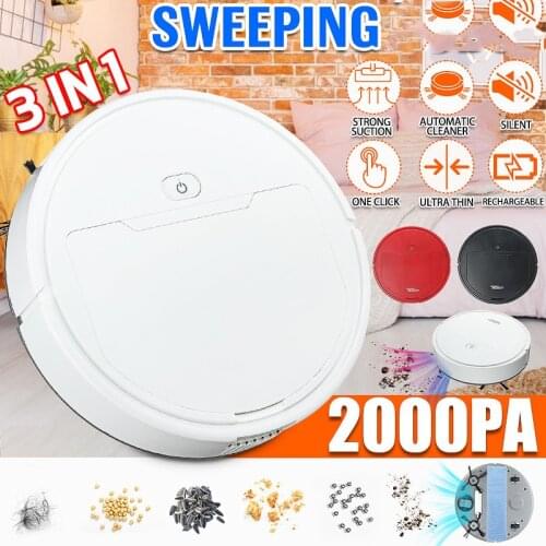 2000Pa 3 in 1 Smart Robot Vacuum Cleaner Multifunctional Dry Wet Floor Mop Cleaner Rechargeable Sweeping Robot Cleaning Machine