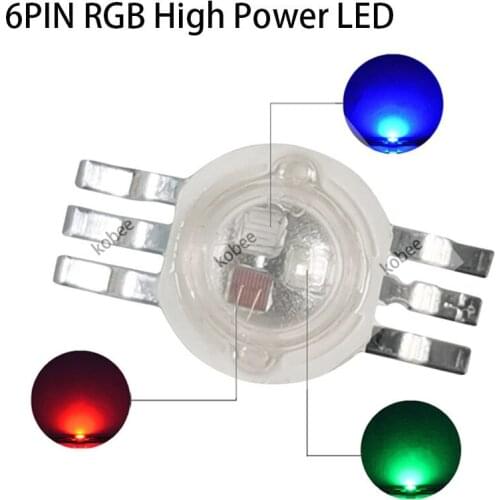 9W LED RGB High Power 6 Foot Stage Light Red Green Blue Chip LED Light