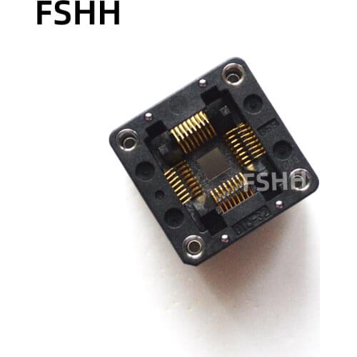 IC TEST QFP32 TQFP32 ic test socket OTQ-32-0.8-02 test socket Pitch=0.8mm Size=7x7mm 9x9mm
