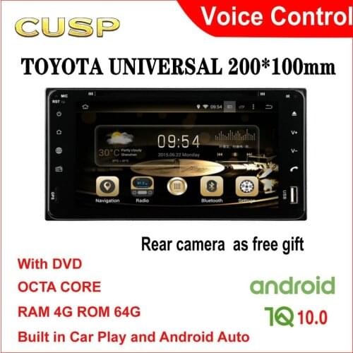 TOYOTA Universal GPS RADIO ANDROID CAR GPS FOR TOYOTA COROLLA CAR DVD CAR STEREO ANDROID 4+64G Car Multimedia NAVI Voice CARPLAY