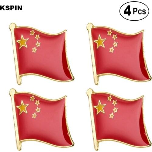 China Flag Pin Lapel Pin Badge Brooch Icons 4pcs