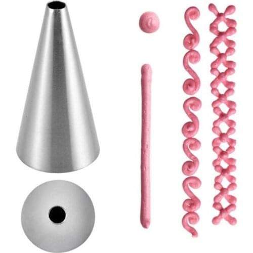 1.5mm Round Decorating Cake Piping Tips Icing Tubes Pastry Nozzles Cupcake Tools Cake Decorating Tools Writing Nozzles 2