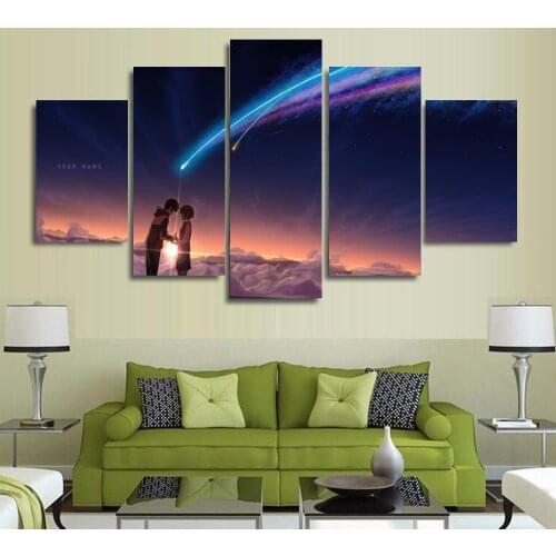 5 Panels Wall Art Paintings Art Canvas Paintings Poster your name film poster painting no frame