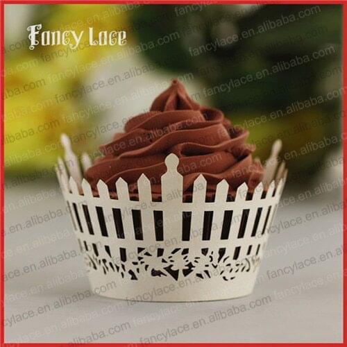 50pcs Hot Sale Party Cupcake Wrappers Laser Hollow Out Gardening Paper Cupcake Wrappers Party Table Decorations Supplies