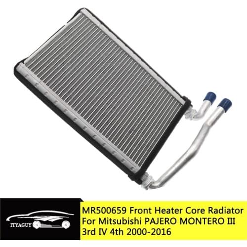 MR500659 Aluminum Front Heater Core Radiator fit for Mitsubishi Montero Pajero III 3rd IV 4rd V65W V68W V73W V77W V97W 2000-2016