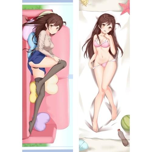 Hot Anime Rent A Girlfriend Mizuhara Chizuru Dakimakura Pillow Cover Hugging Body Pillow Case Home Bedding
