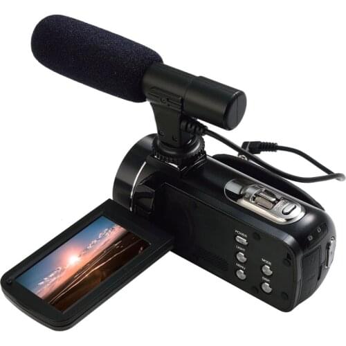 Ordro Z20 FHD 1080P 24MP Digital Video Camera With WiFi, Touch Screen and External MIC Support