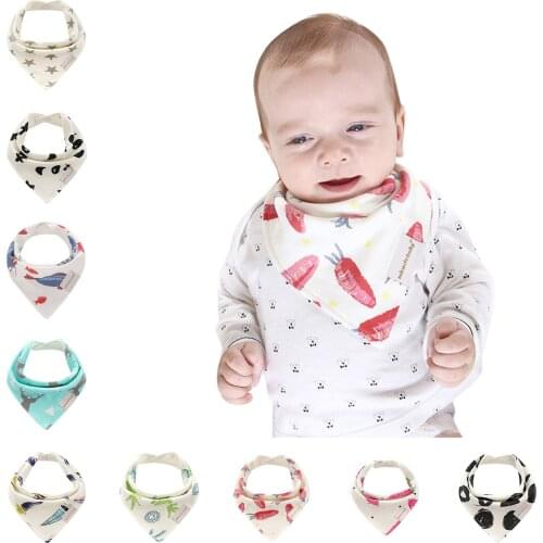 Baby Bib Soft Organic Cotton Baby Drool Cute Triangle Scarf Comfortable Drooling And Teething Towel Saliva Towel For Newborn