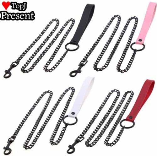 Gothic collar chain slave hauling rope flirting binding neck set fun neckchain Necklace Lead chain Lolita cosplay accessories