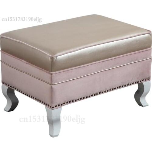 Customized Nordic Door-to-door Shoe Changing Stool American Sofa Stool Living Room Coffee Table Stool Cloakroom Try On Shoes Sma