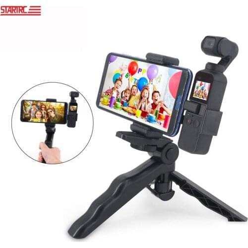 STARTRC OSMO Pocket Tripod Foldable Tripod Handheld Stick With Smartphone Clip Kit For DJI OSMO Pocket Expansion Accessories