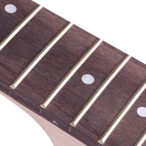 Unfinished DIY Electric Guitar Kit Wood Fingerboard Guitar Neck Guitar Parts