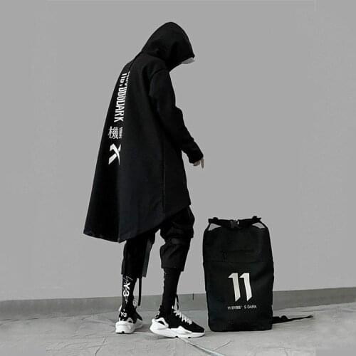 Mens summer thin Korean jacket mens trend handsome loose cotton hooded long travel clothes