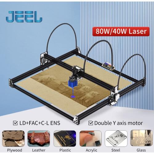 Laser Engraver 30W/40W CNC Laser Cutter Engraver DIY Laser Logo Printer For Metal Engraving Machine Tools,65*65 cm Work Area