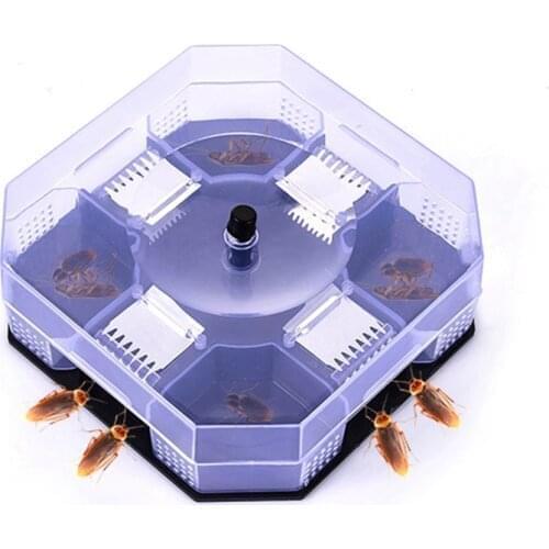 Cockroach Trap with Baits Plastic Reusable Non-Toxic Bug Roach Catcher Insect Pest Killer