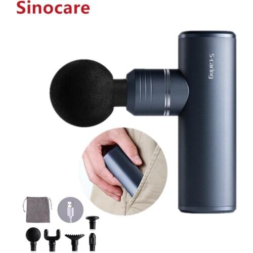 Sinocare 2000mAh Mini Massage Gun USB Body Deep Tissue Muscle Shoulder Neck Fashion Massager for Athletes Man Girl