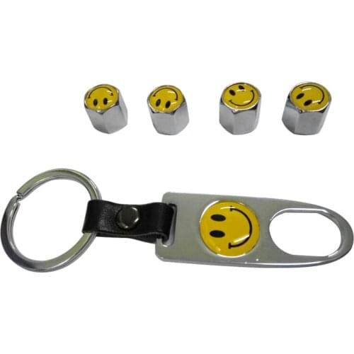 MOTOBOTS 100Set Cool Chrome Car Tire Wheel Steam Valve Cap Leather Wrench Keychain For Mixed LOGOs #1936