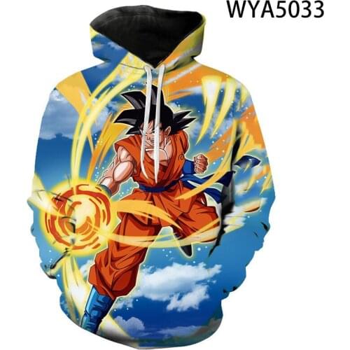 New Casual Hoodies Dragon Fashion Men Women Children Anime DBZ 3D Print Sweatshirt Streetwear Boy Girl Kids Cool Pullover Tops