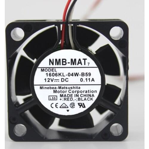 Original 4015 double ball cooling fan 12V 0.11A 1606KL-04W-B59 three lines