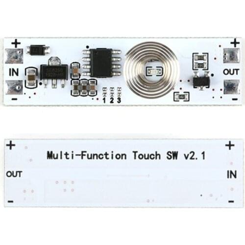 Touch Switch Capacitive Sensor Module 5V-24V 72W 3A LED Dimming Control Lamps Active Components Three Mode Hard Light Controller