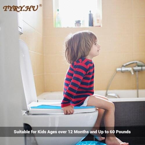 Tyry.hu Baby Potty Cover Training Seat Baby Travel Foldable Kids Toilet Seat Cover Kid Toilet Pad Portable Travel Kid Potty Pad
