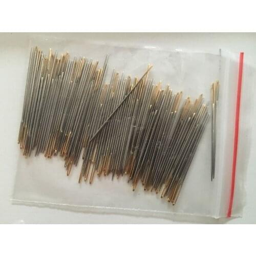 YZ 10 pcs / lot #24 Needles aida 11ct fabric cross stitch 3.6cm big eye blunt Craft sewing embroidery DIY needlework set