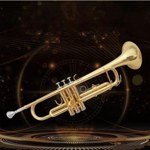 Factory Outlet Stradivarius Professional Bb Trumpet LT180-43 Gold Lacquer Instrumentos Musicales Profesionales Mouthpiece F