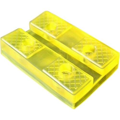 1PCS Heavy Duty Round Lift Pads Car Jack Round Replacement Rubber Pads For Car Lifts Soft rubber surface fluorescent cyan