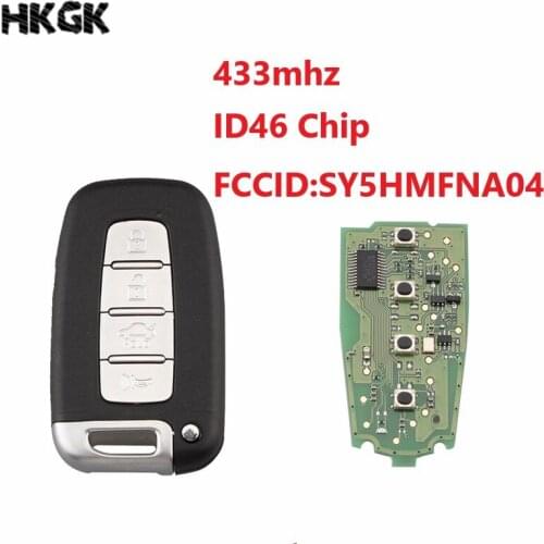 4 Button Smart Remote Key Keyless Fob 433Mhz ID46 chip For Kia Forte Soul Rio Borrego Sorento Optima