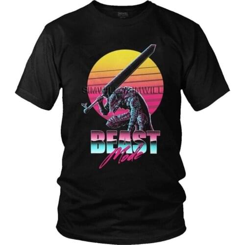 Anime Manga Berserk T-shirt Men Harajuku T Shirt Short Sleeve Cotton Guts Swordsman Beast Griffith Tshirt Cool Tees Tops