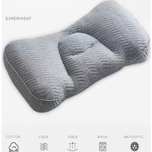 Neck Pillow Memory Bamboo Sleeping Pain Relief Neck Protector Breathable Adjustable Washed Neck Support Sleeping Accessories