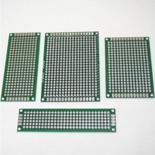Free shipping 4pcs 5x7 4x6 3x7 2x8 cm double sided Copper prototype pcb Universal Board