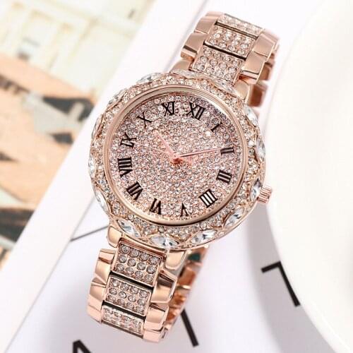 2020 Womens Watches Modern Luxury Ladies Bracelet Diamond Watch Top Brand Luxury Gold Wristatches Analog Quartz Watch for Women