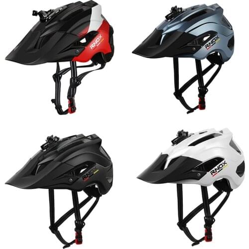 RNOX Unisex Riding Helmet Bike Helmet Solid Color Breathable Camera NEW Cool Quality Lightweight Helmet Riding Protect Equipment